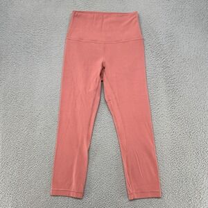Lululemon Leggings Womens 4 Align High Rise Pink Cropped CSoft Yoga 21 Inch